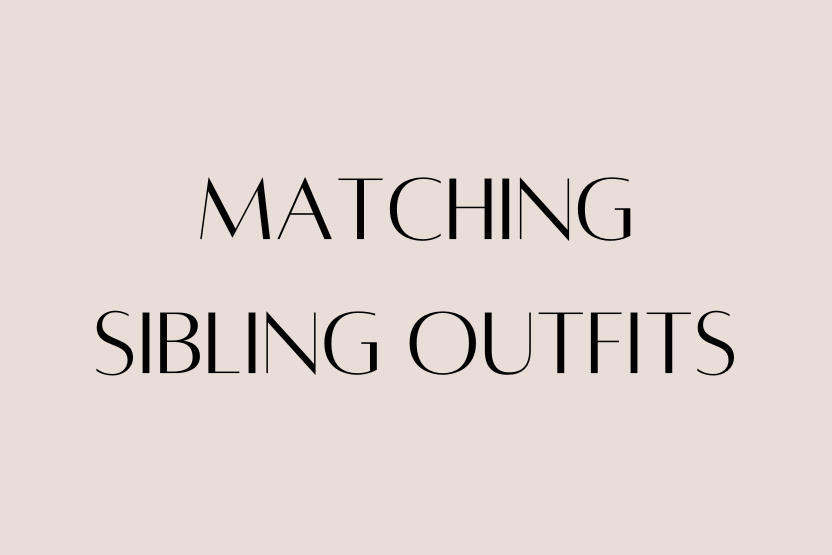Matching Sibling Outfits: Cute & Practical Ideas