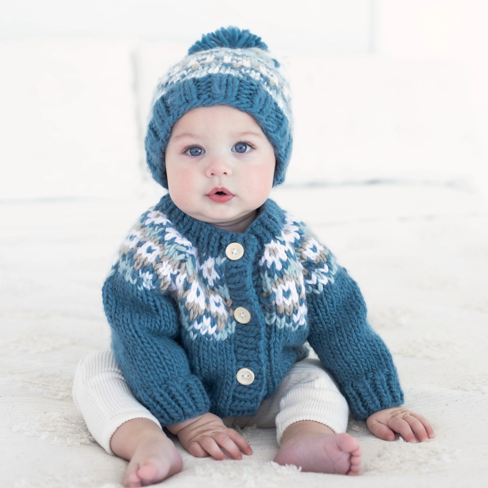 heirloom knit baby cardigan