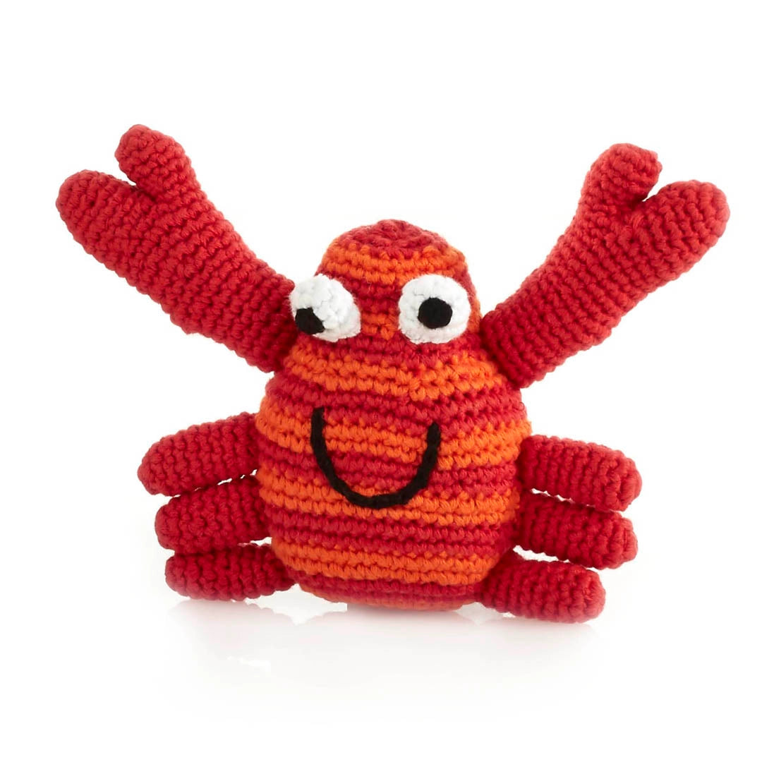 Handmade Red Crab Rattle