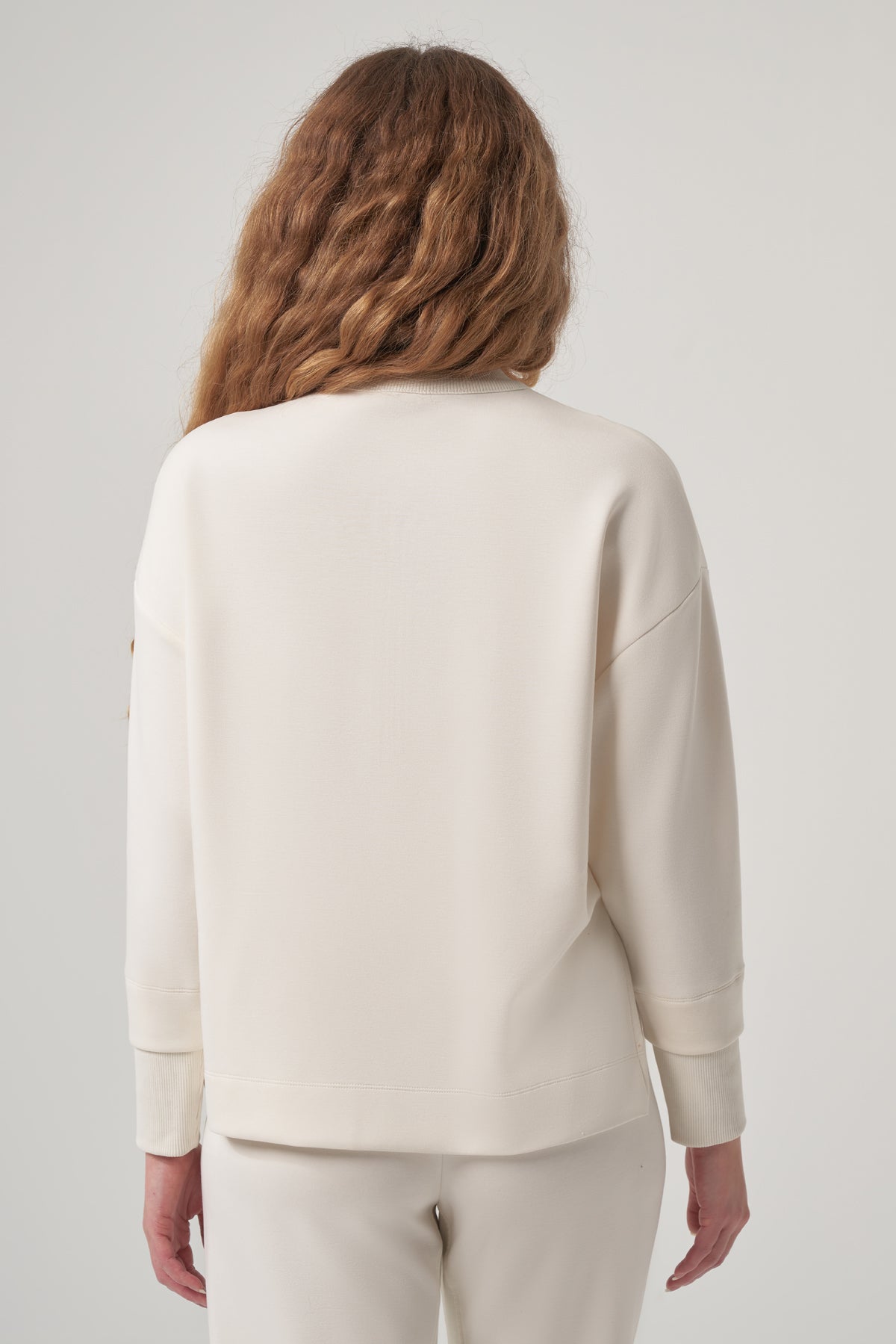 Clar Ecru Modal Zip Pullover & Pant Set