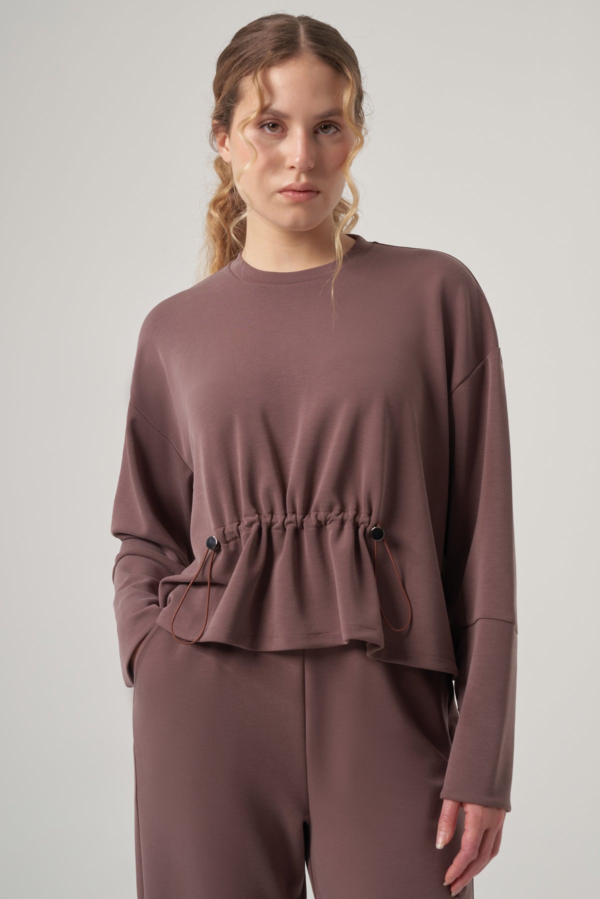 Runo Modal Sweatshirt & Jogger Set