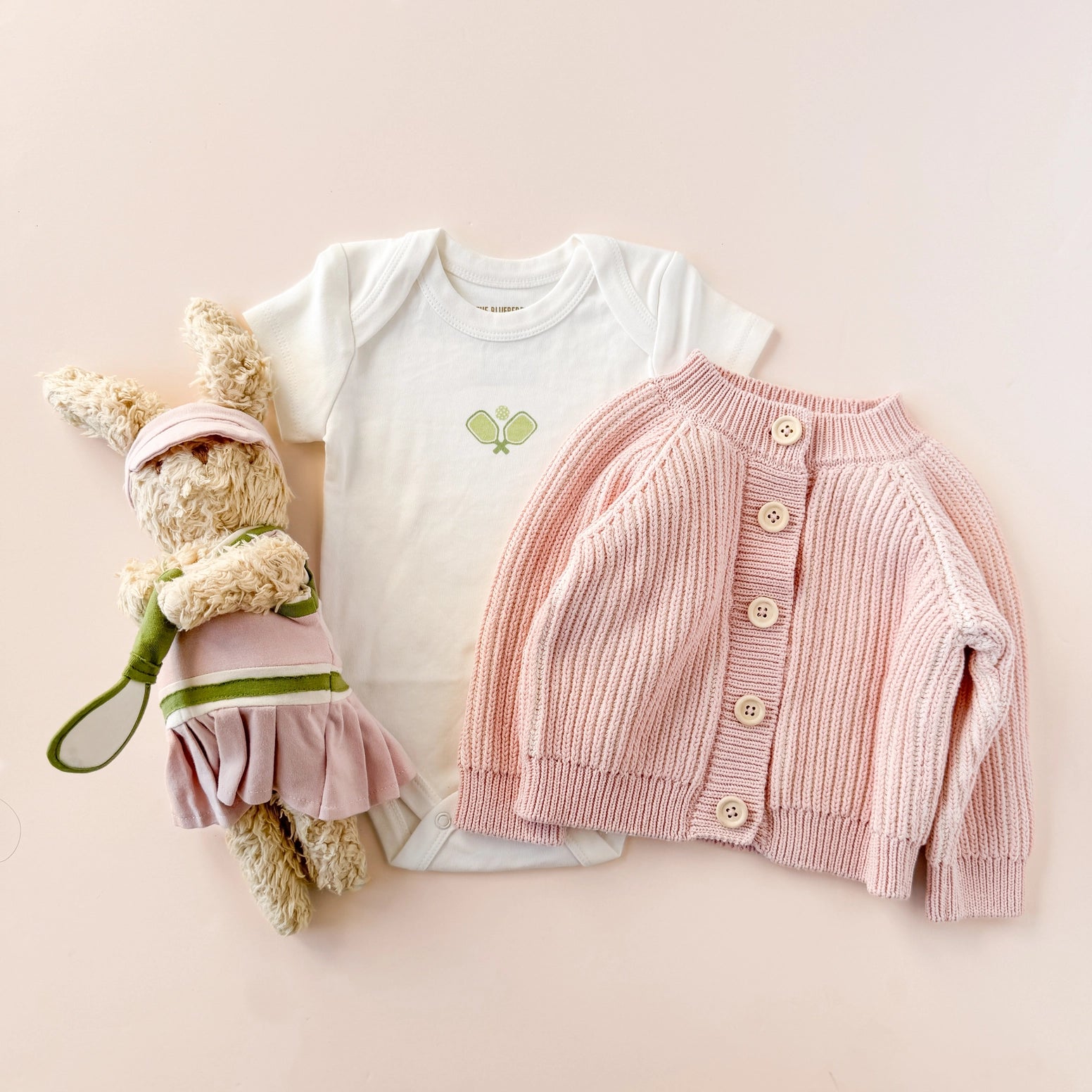 Brioche Cardigan Pink Sweater