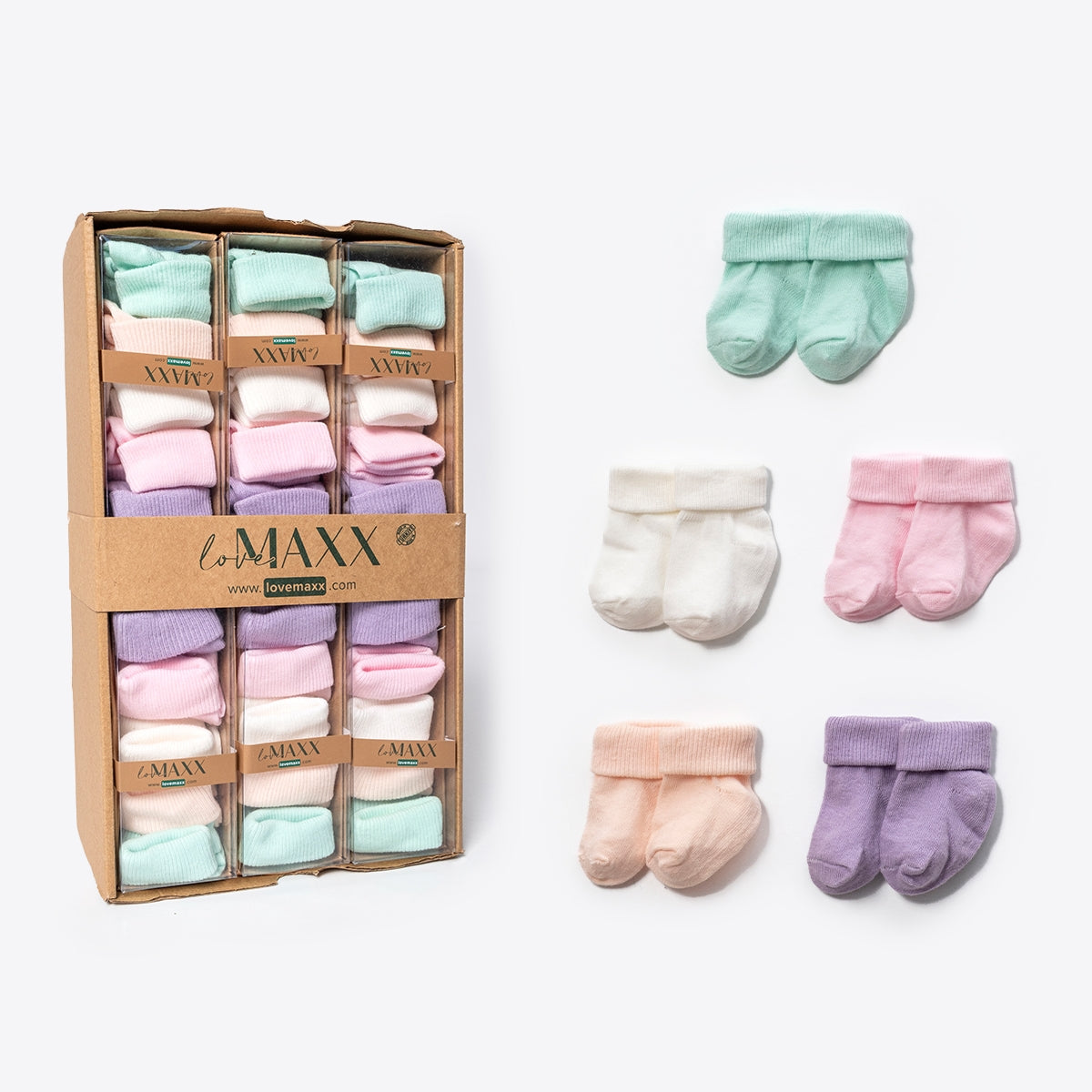 Cozy Pink Baby Socks – 5-Pair