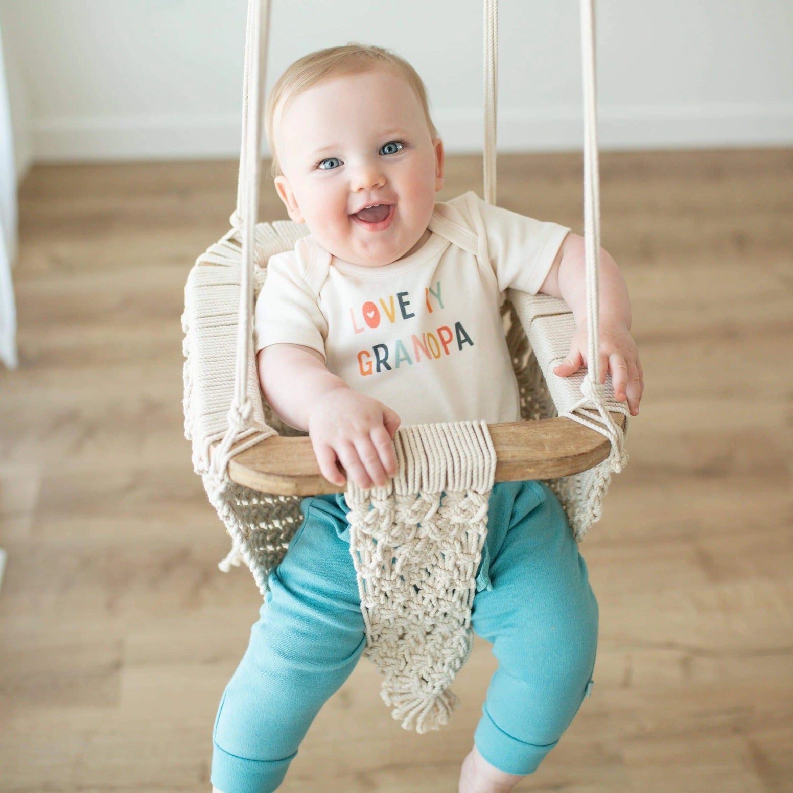 Love my grandpa baby bodysuit organic cotton outfit