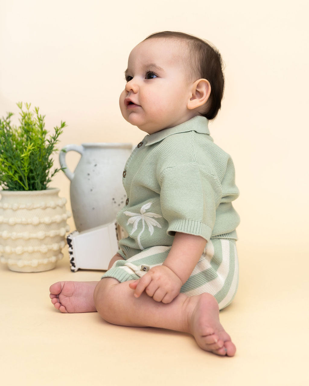 lightweight organic baby summer outfit