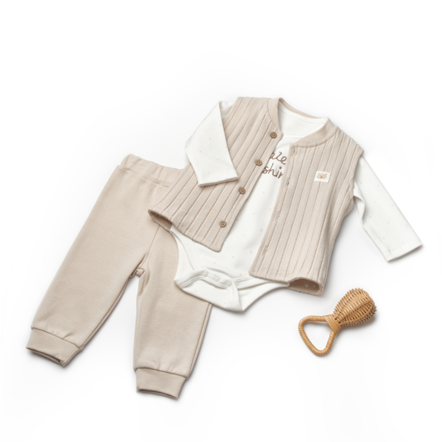 Teddy 3 Pcs Set 100% Organic Cotton