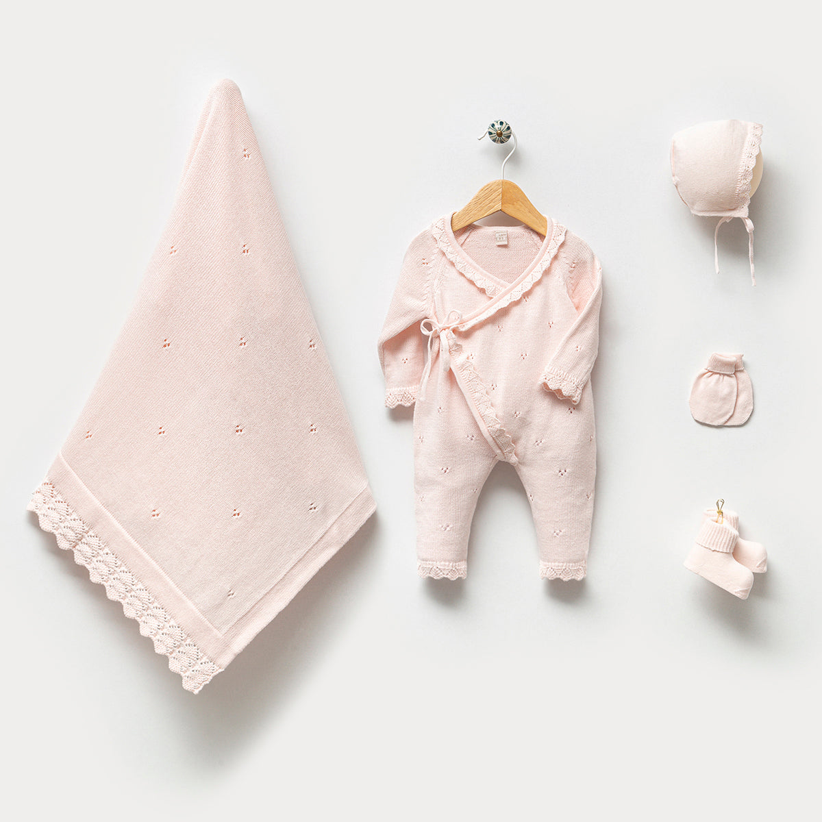 Heirloom Blush Pointelle Layette