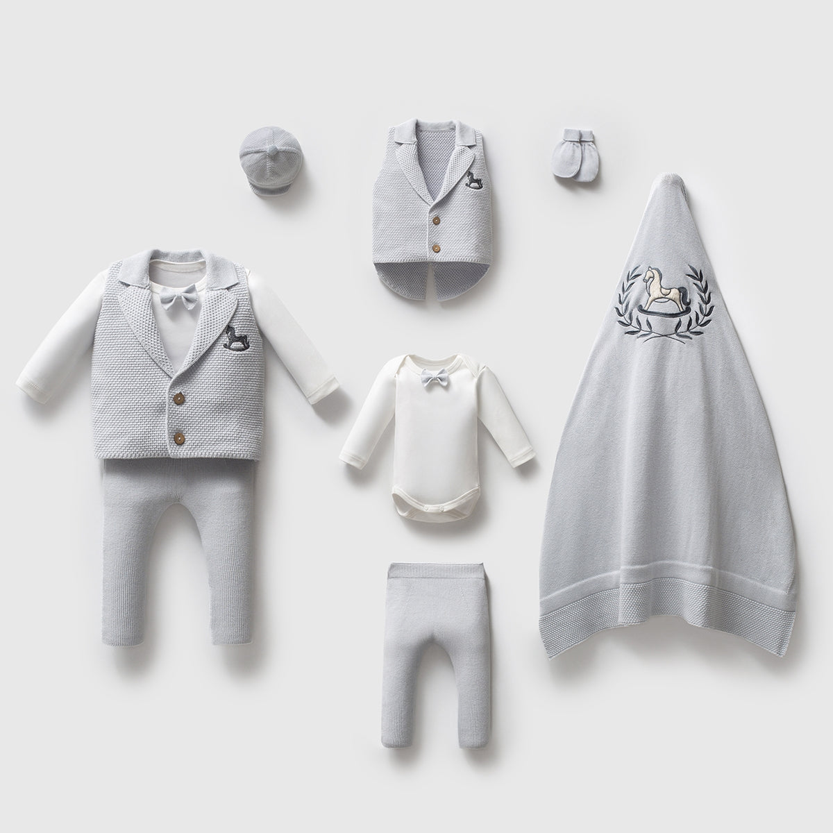 Royal Gentleman Baby Outfit Set – 6 Pieces