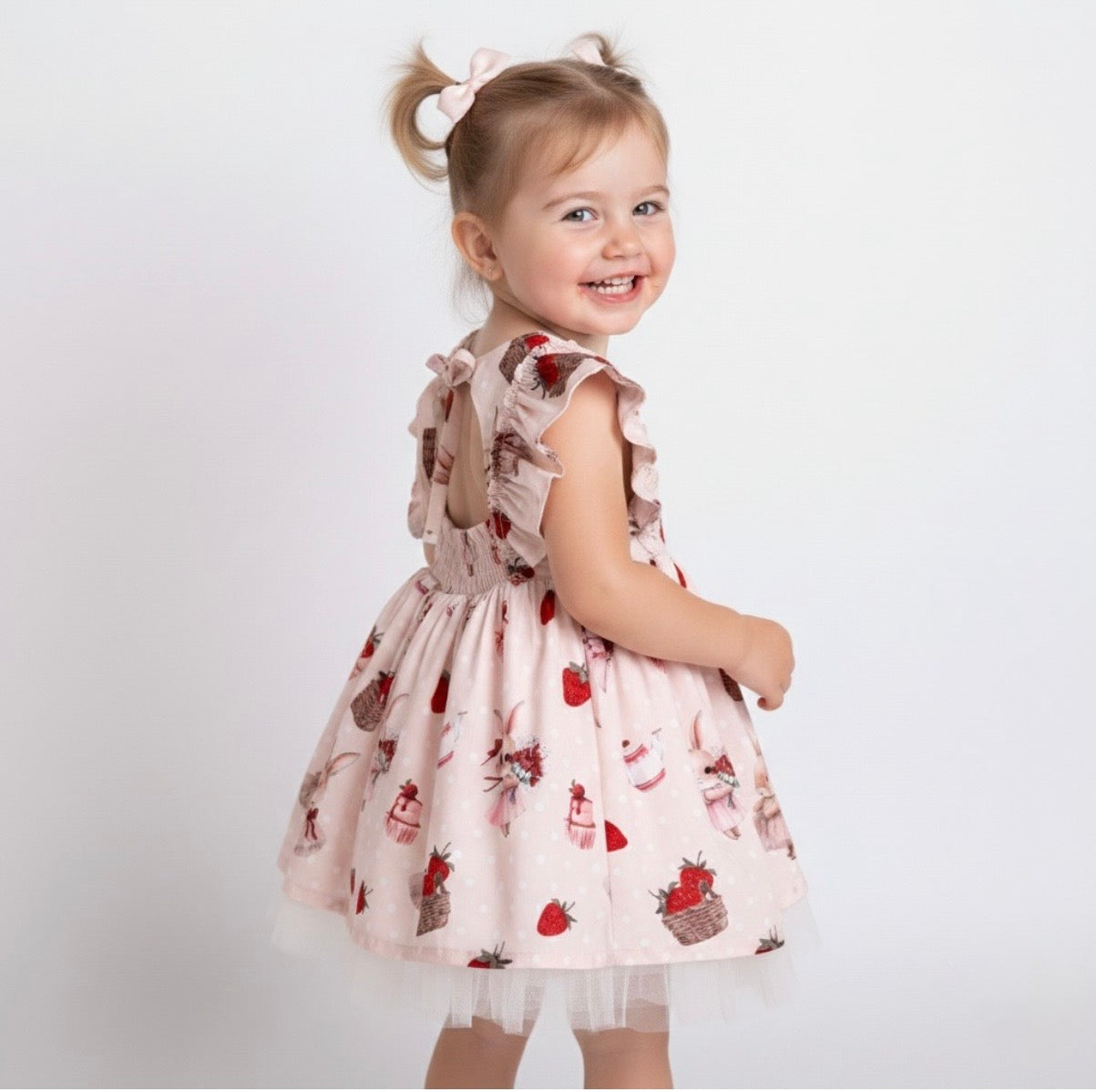 Amelia Strawberry Bunny Dress