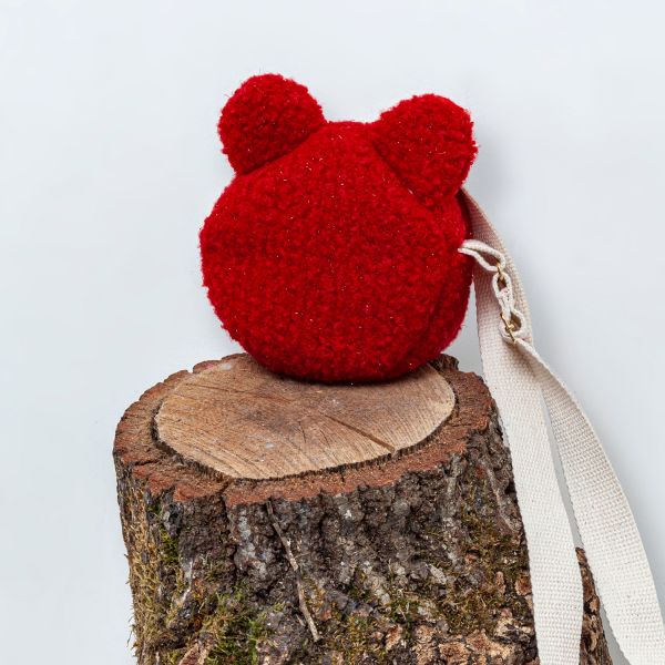 Stylish red baby diaper bag, spacious and lightweight design for everyday use.