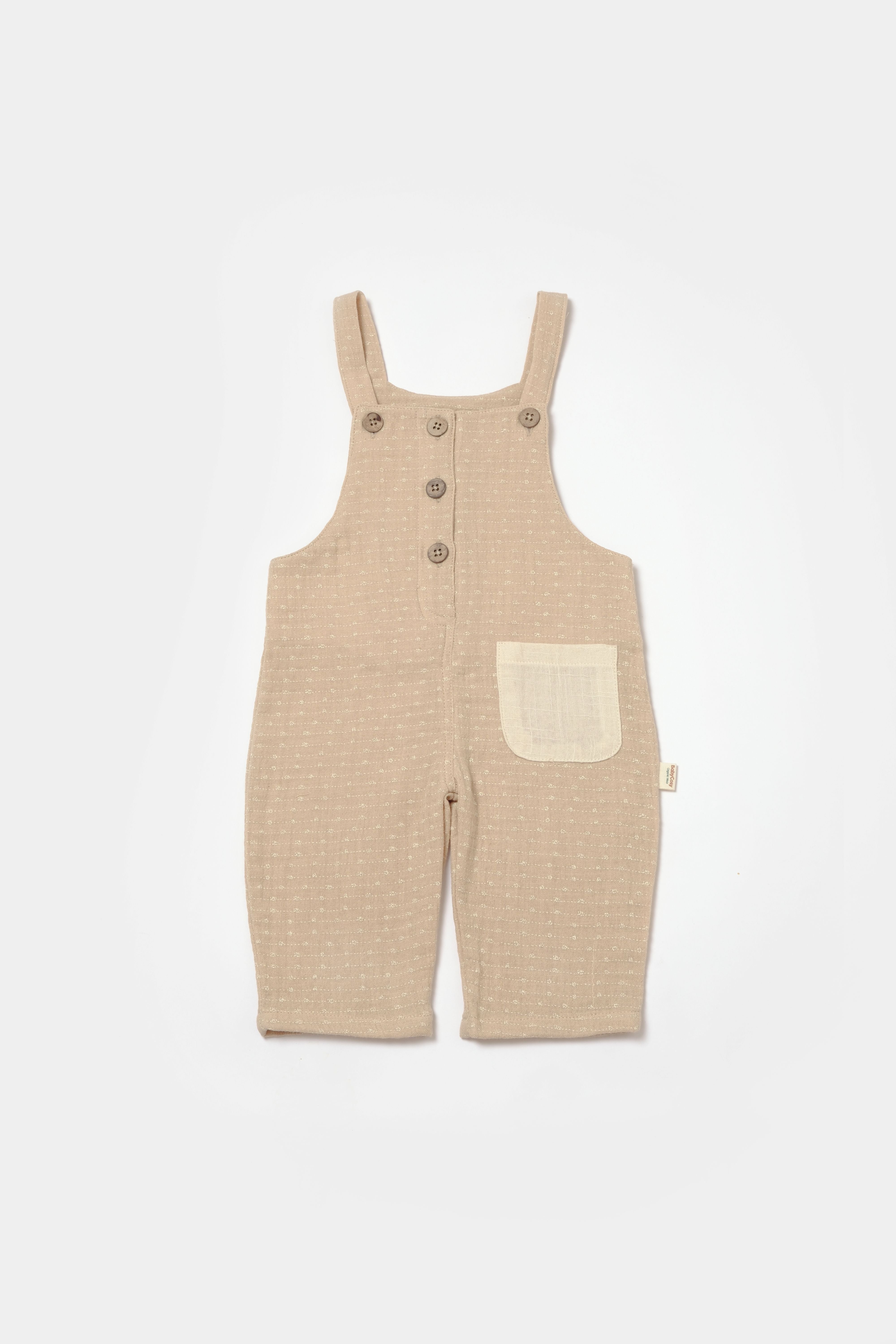 Neutral muslin romper for babies made from Turkish cotton