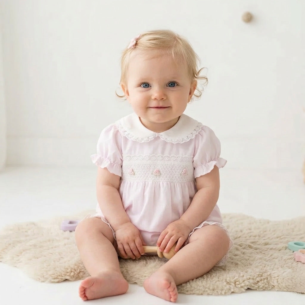 Clarice Lace Collar Romper