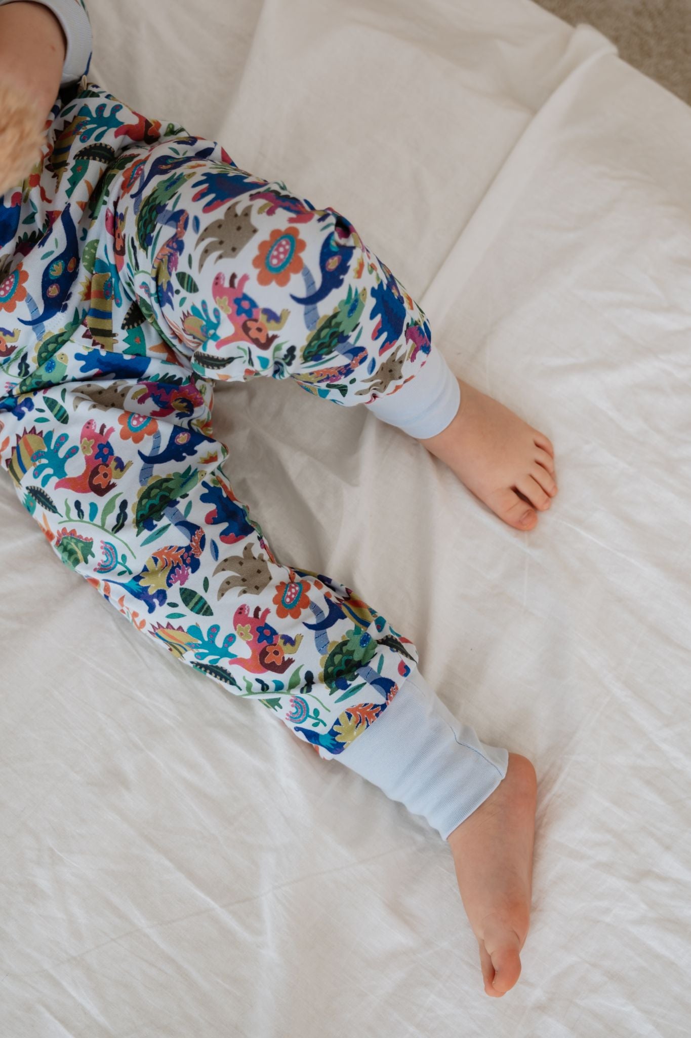 Cute dinosaur kids two piece sleepwear