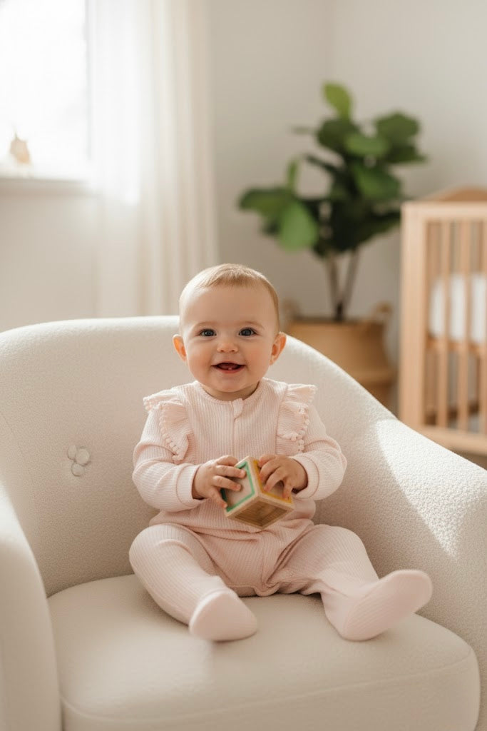Pink Onesie and Beanie