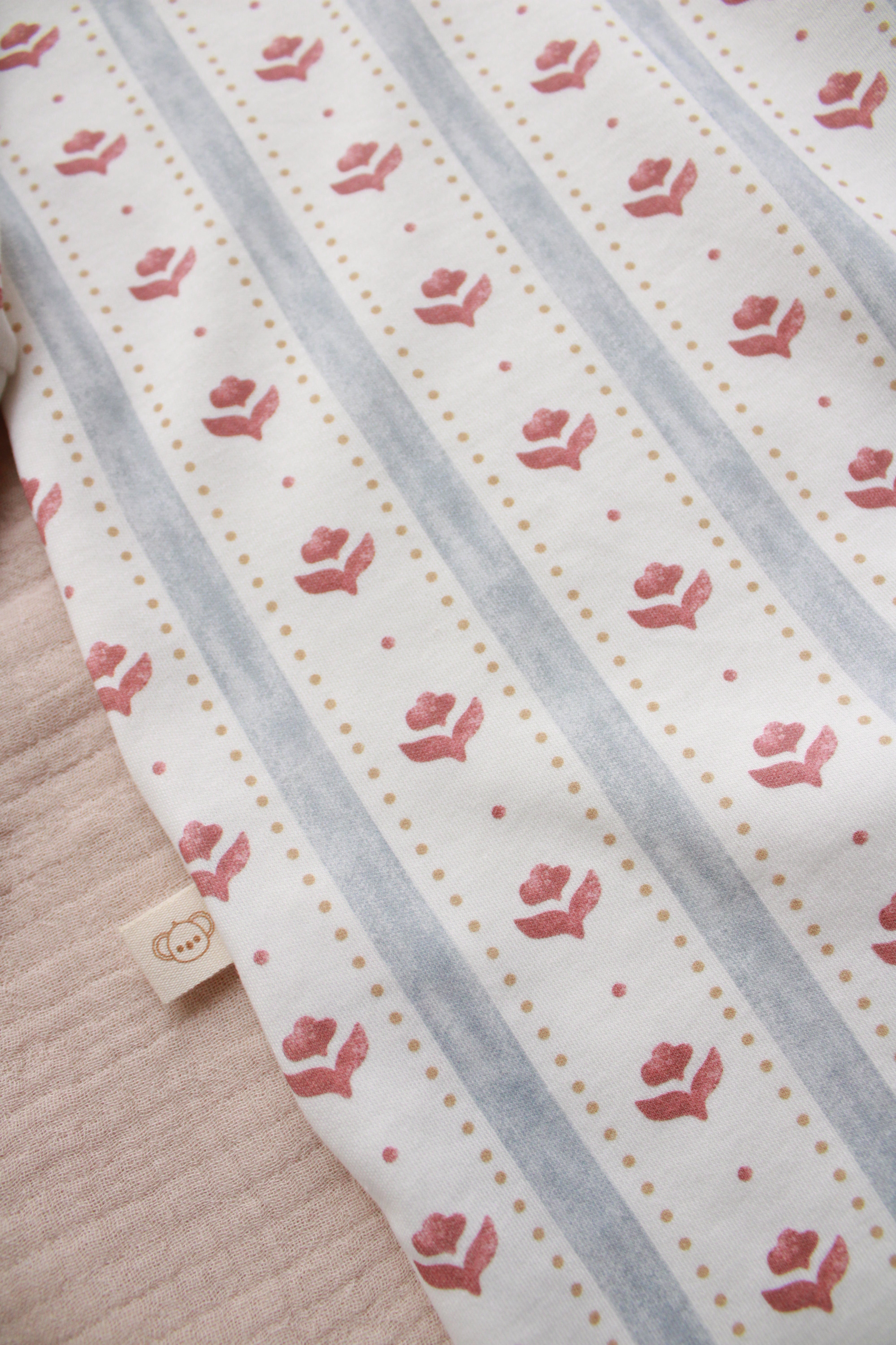 Boutique baby striped floral romper