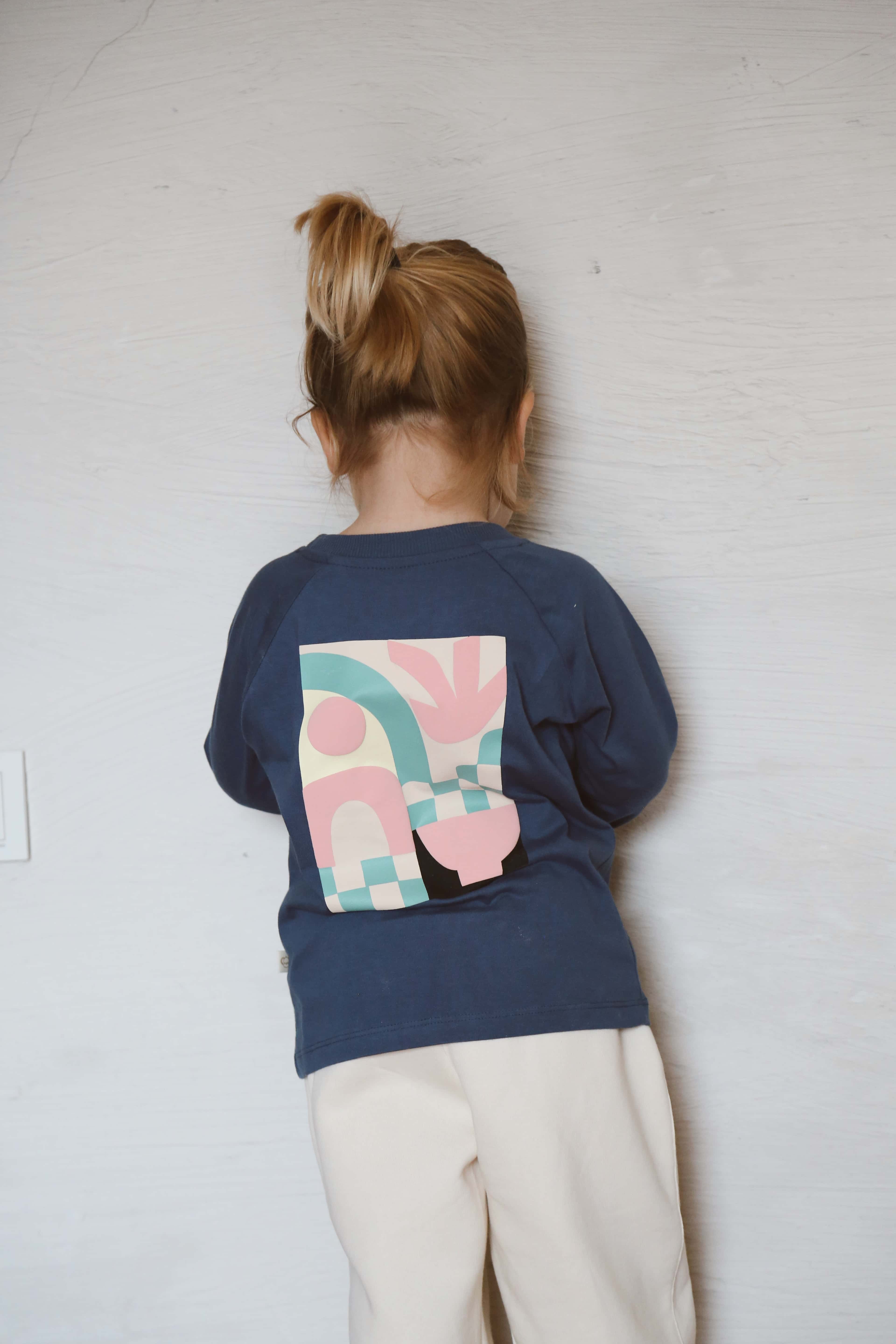Long Sleeve Indigo T-Shirt