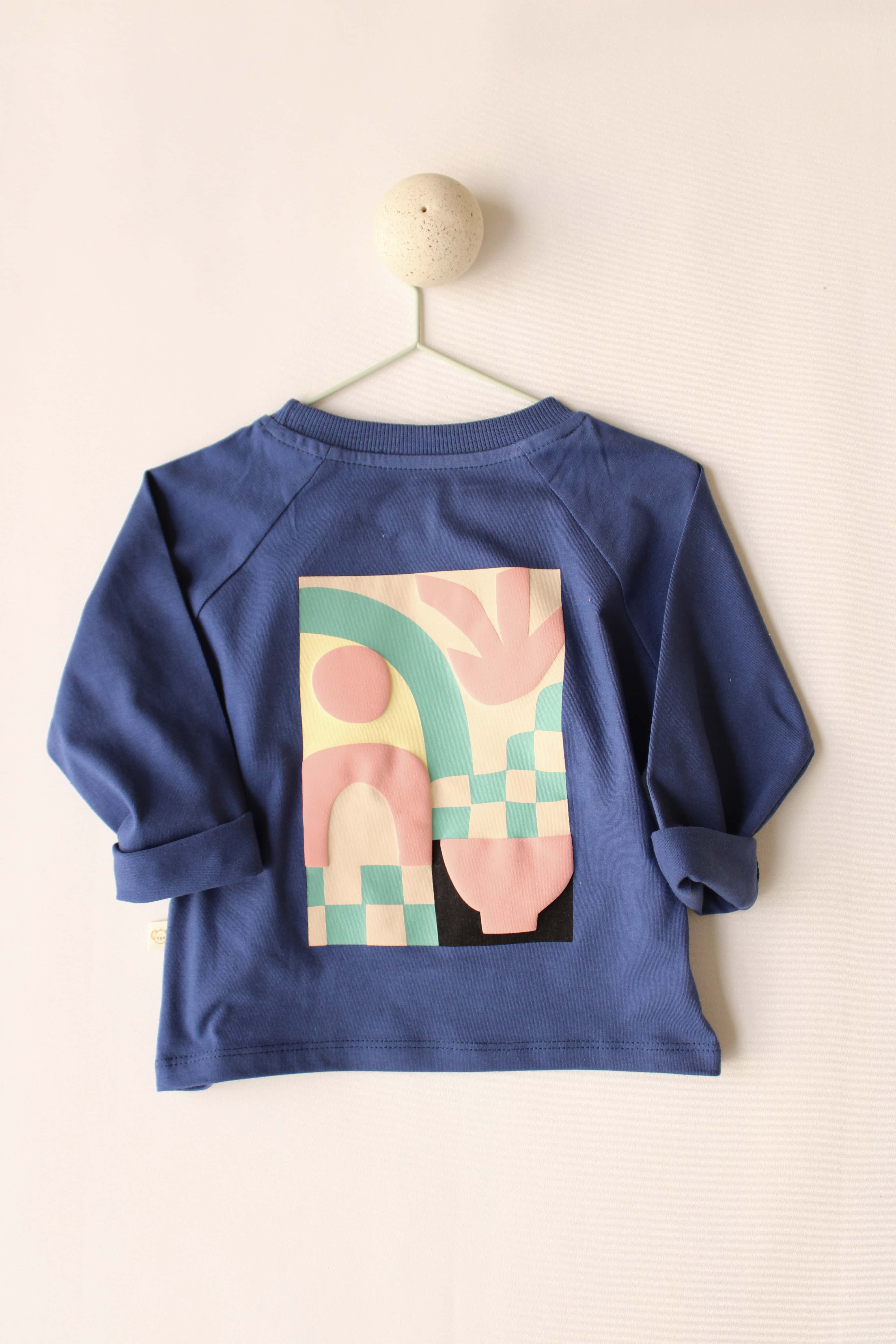 Long Sleeve Indigo T-Shirt