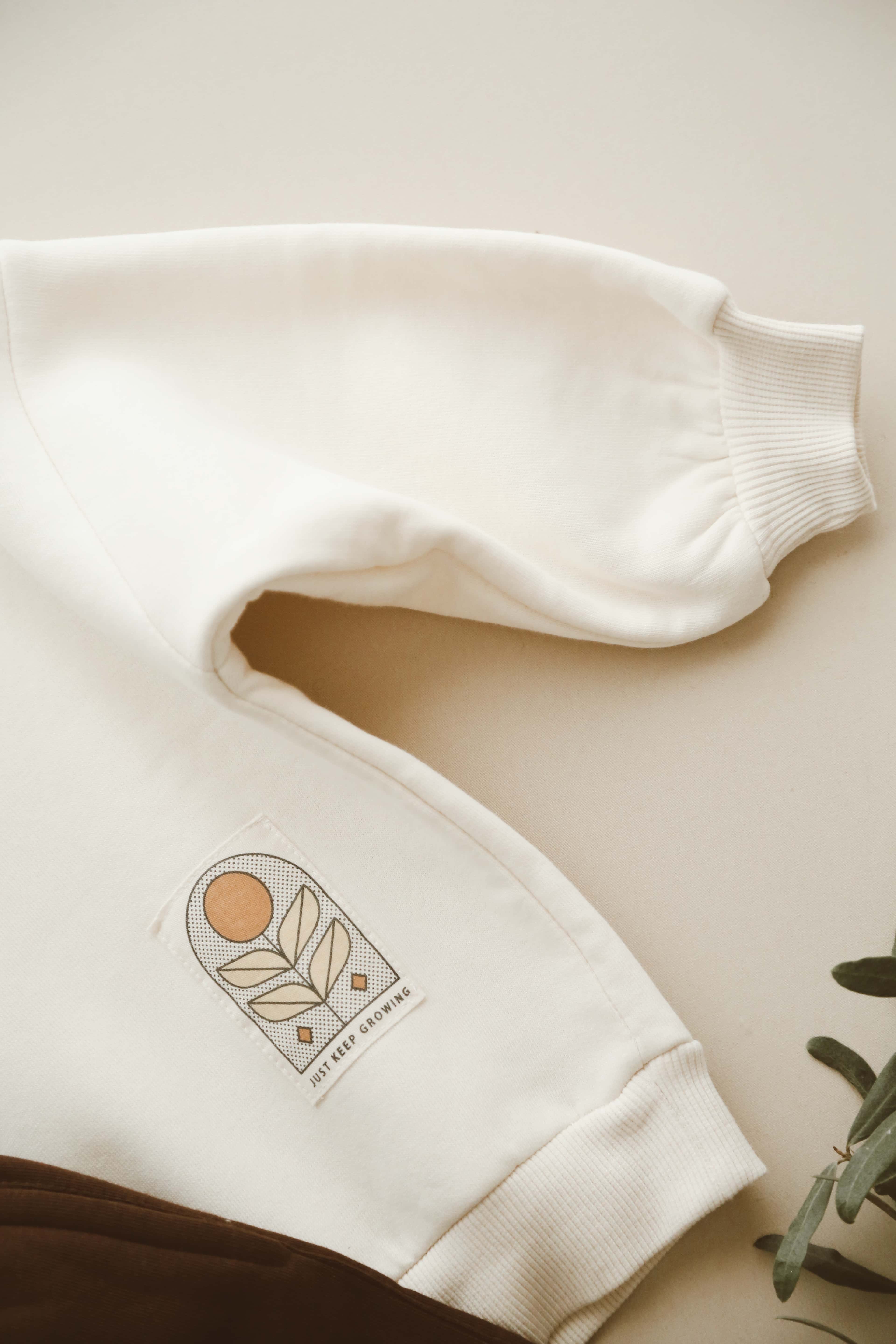 Soft cotton sweatshirt and pants set for toddlers