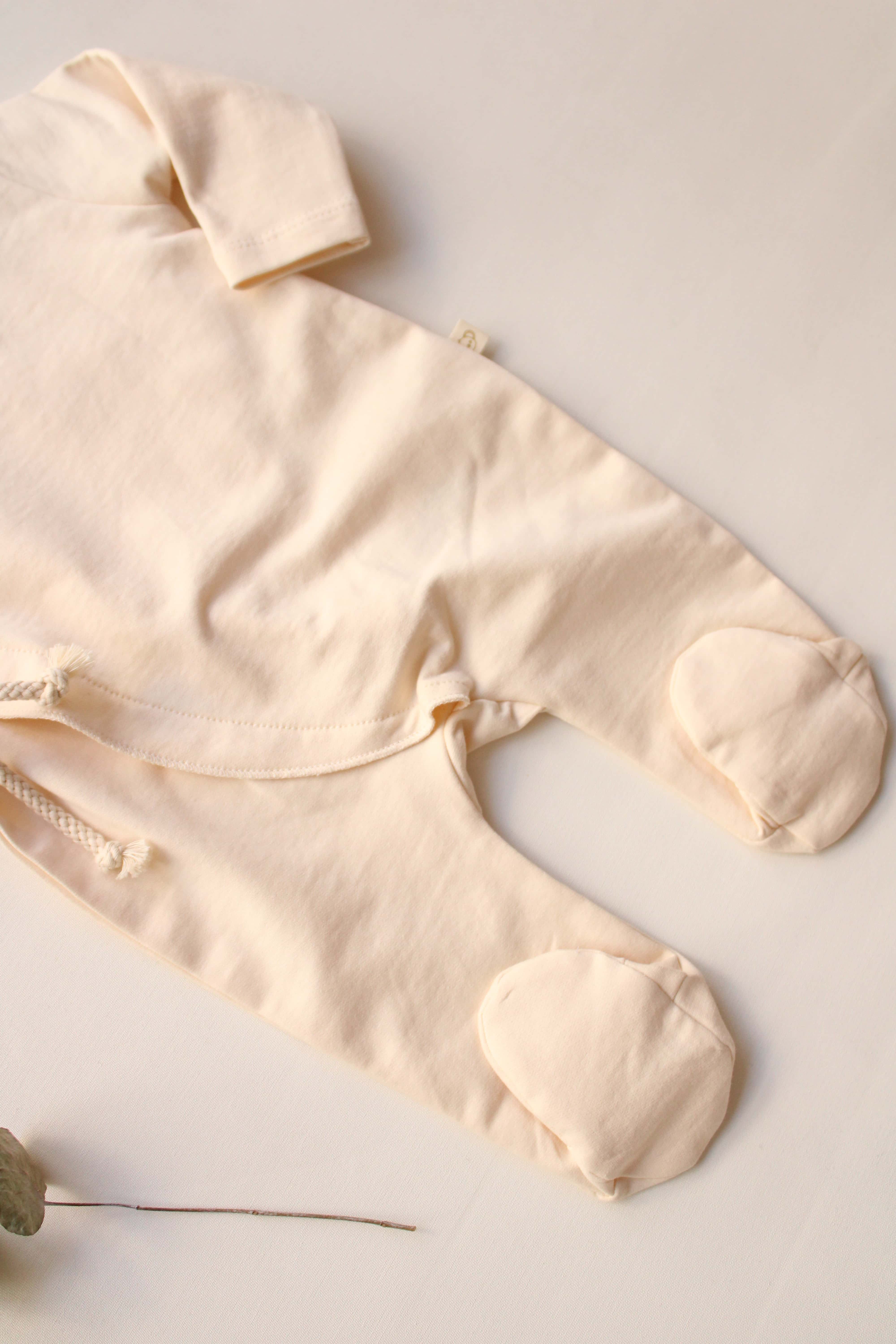 Kimono Cream Footed Onesie