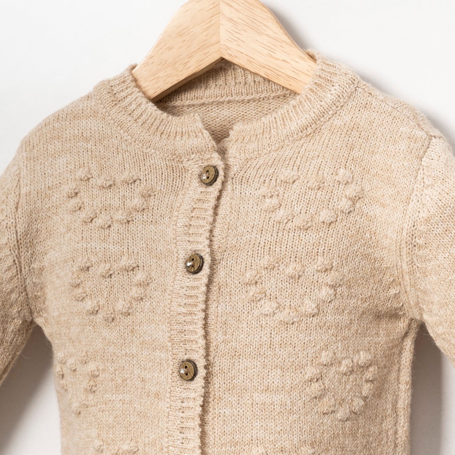Anna Beige Knit Cardigan