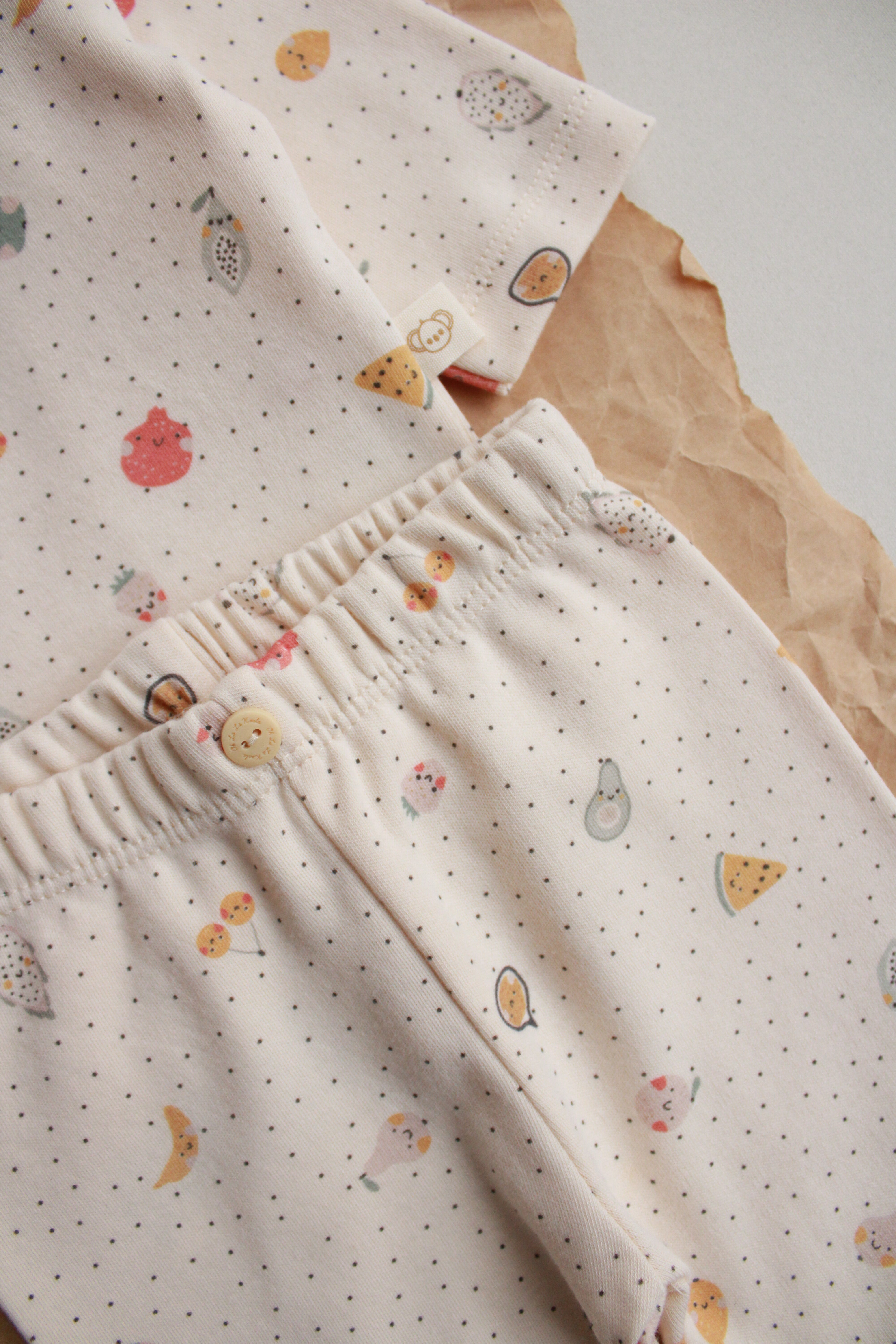 Baby two piece fruit print outfit