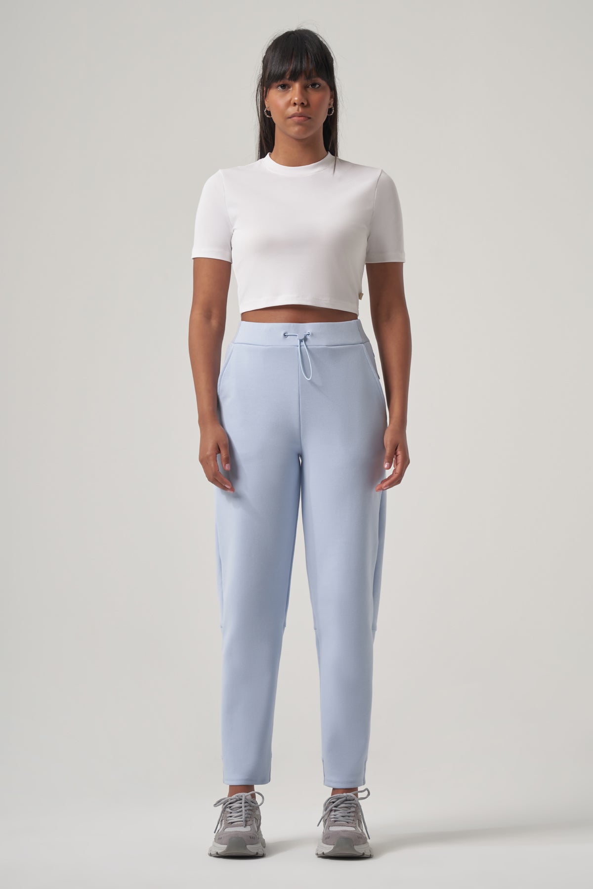 Niken Modal Cropped T-Shirt – White