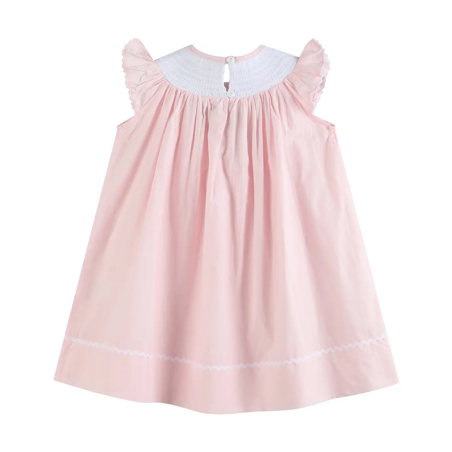 Strawberry Vine Smocked Bishop Dress