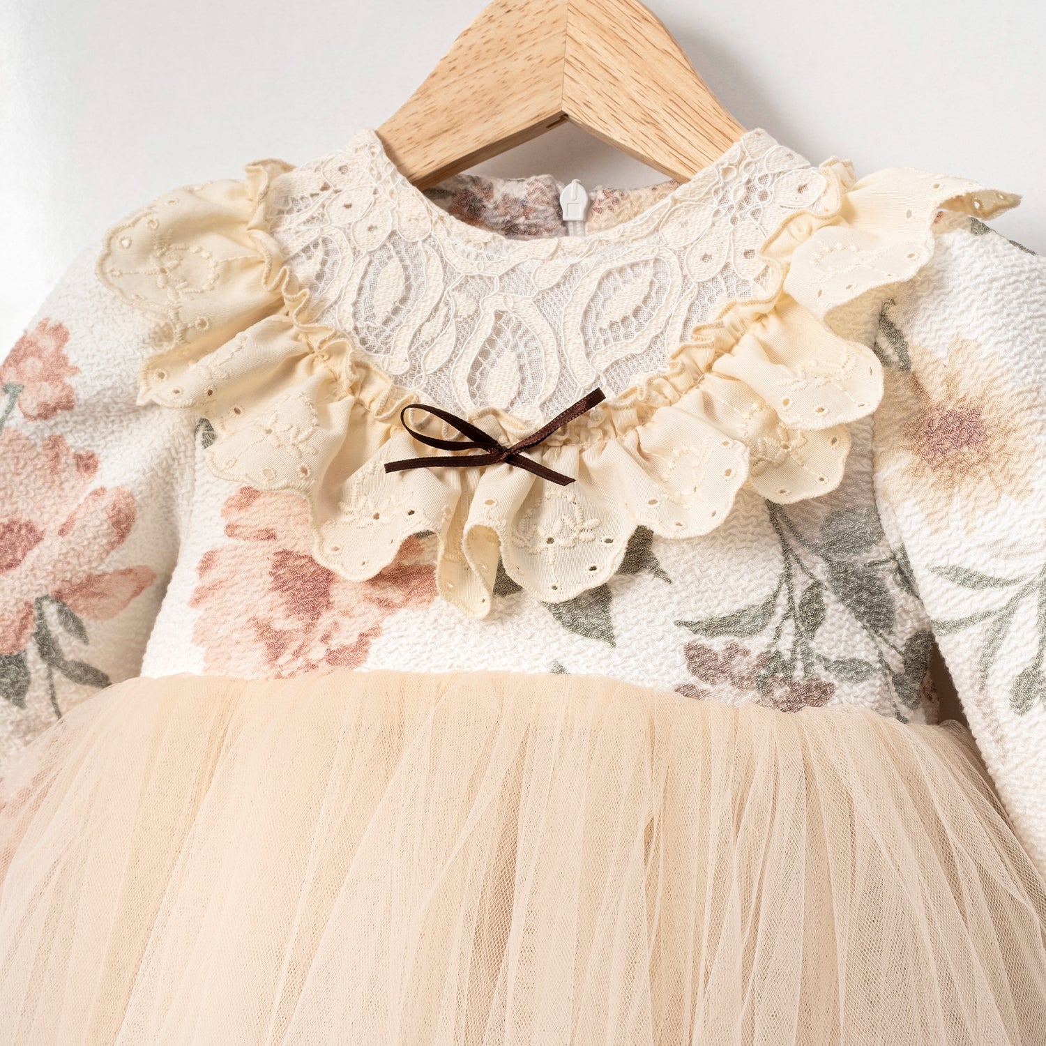 Organic cotton Gianna dress, breathable baby girl outfit offering comfort and durability for toddlers.