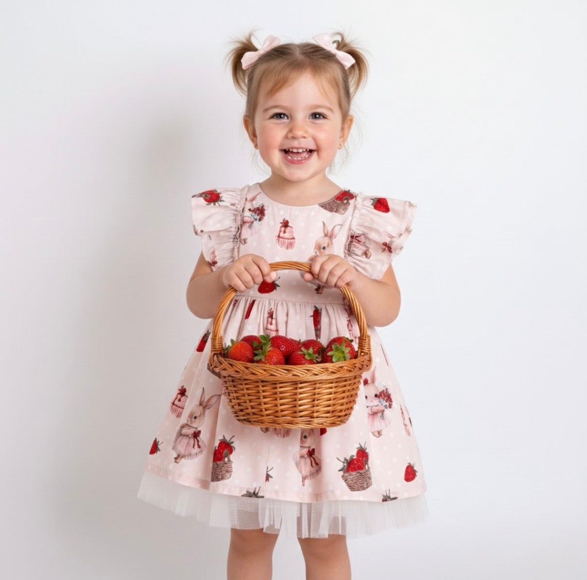 Amelia Strawberry Bunny Dress