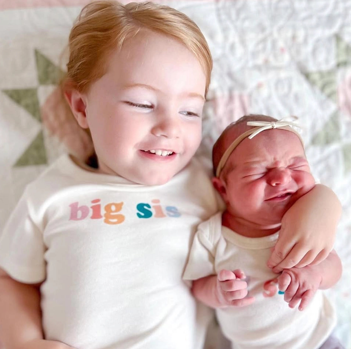 big sister announcement kids shirt