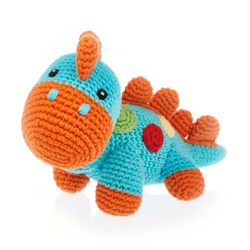 Stegosaurus Plush Dino - Turquoise