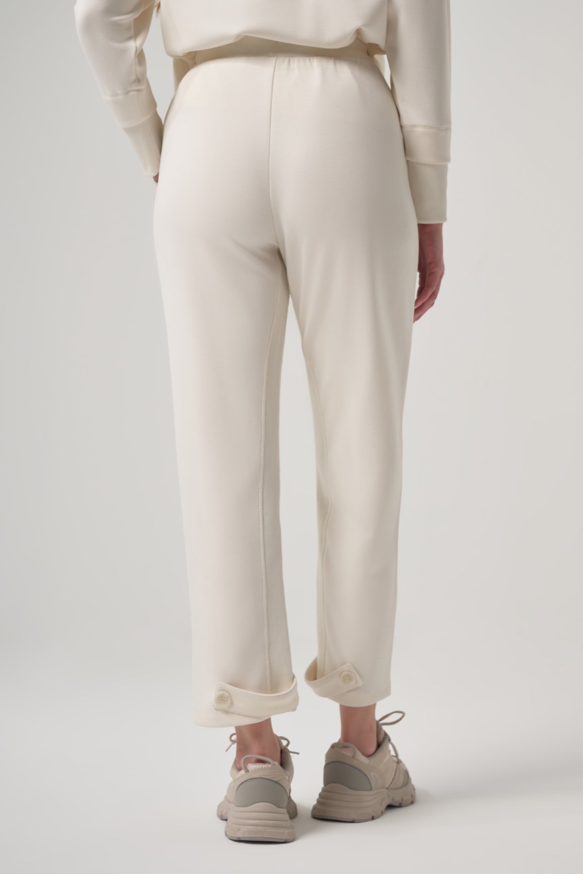 Clar Ecru Modal Zip Pullover & Pant Set
