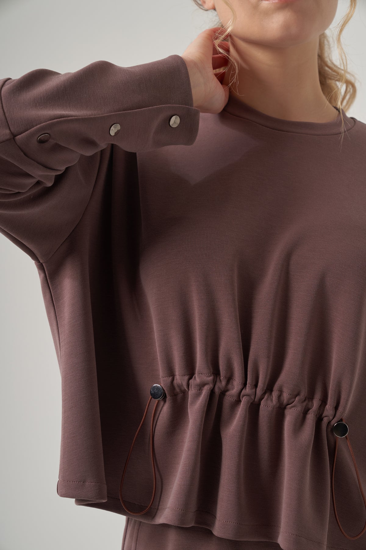 Runo Modal Sweatshirt & Jogger Set
