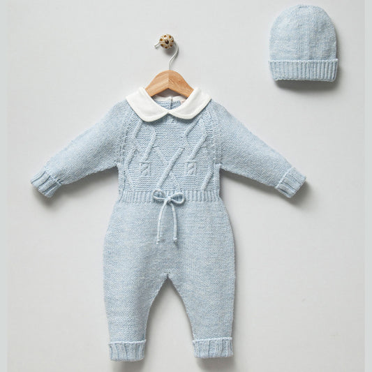 Theo Knit Romper And Beanie