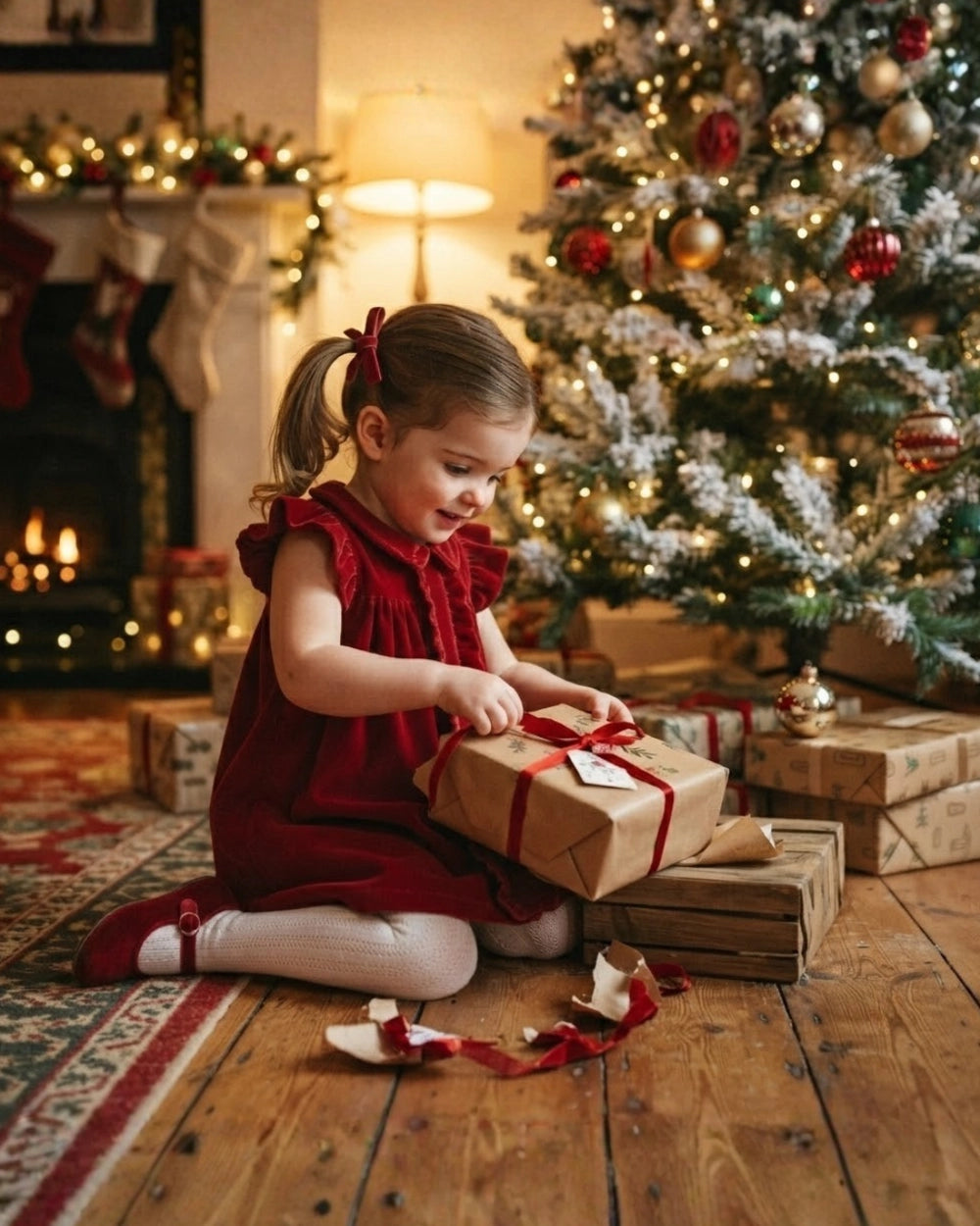 holiday red velvet dress
