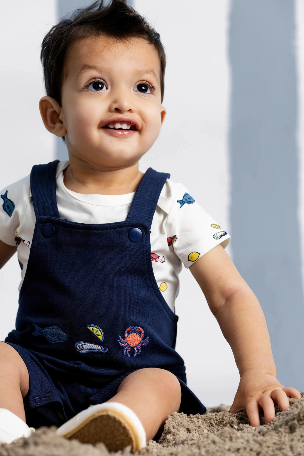 seaside romper set for babies