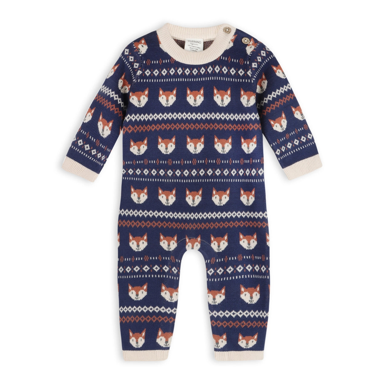 Fox Baby Knit Jumpsuit