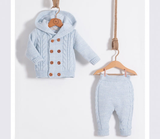 Sebastian 2 Piece Cableknit Set