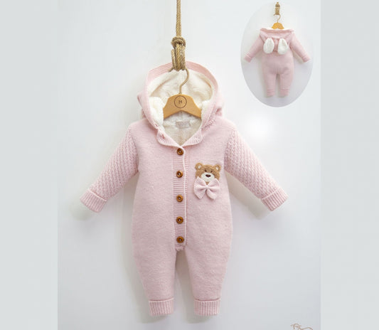 Penelope Knit Hooded Romper