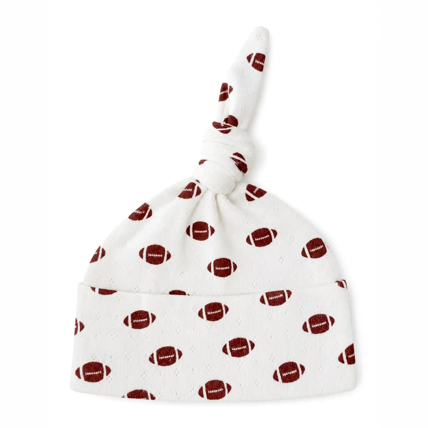 Football / Organic Pointelle Beanie