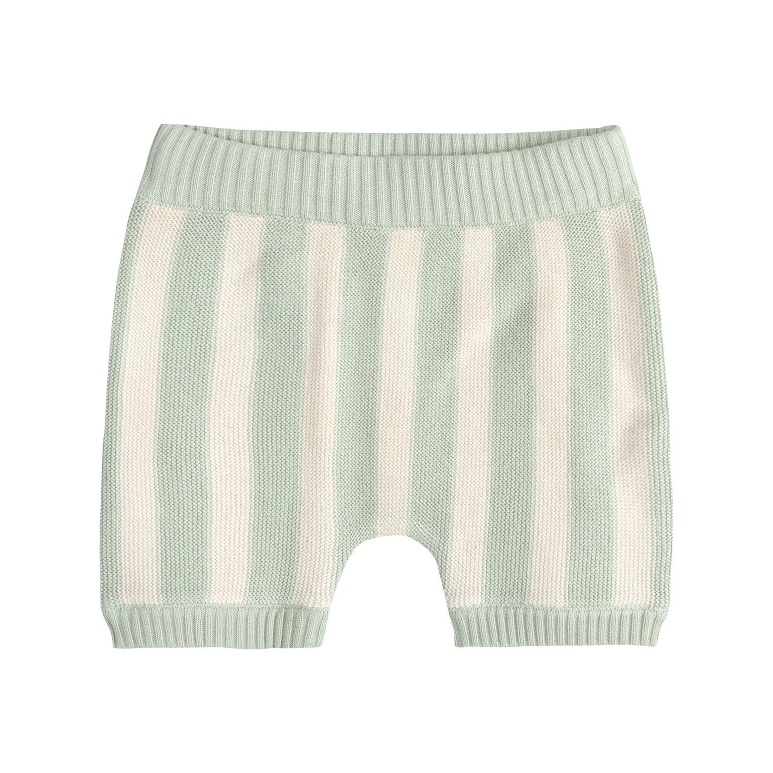 striped organic baby shorts set