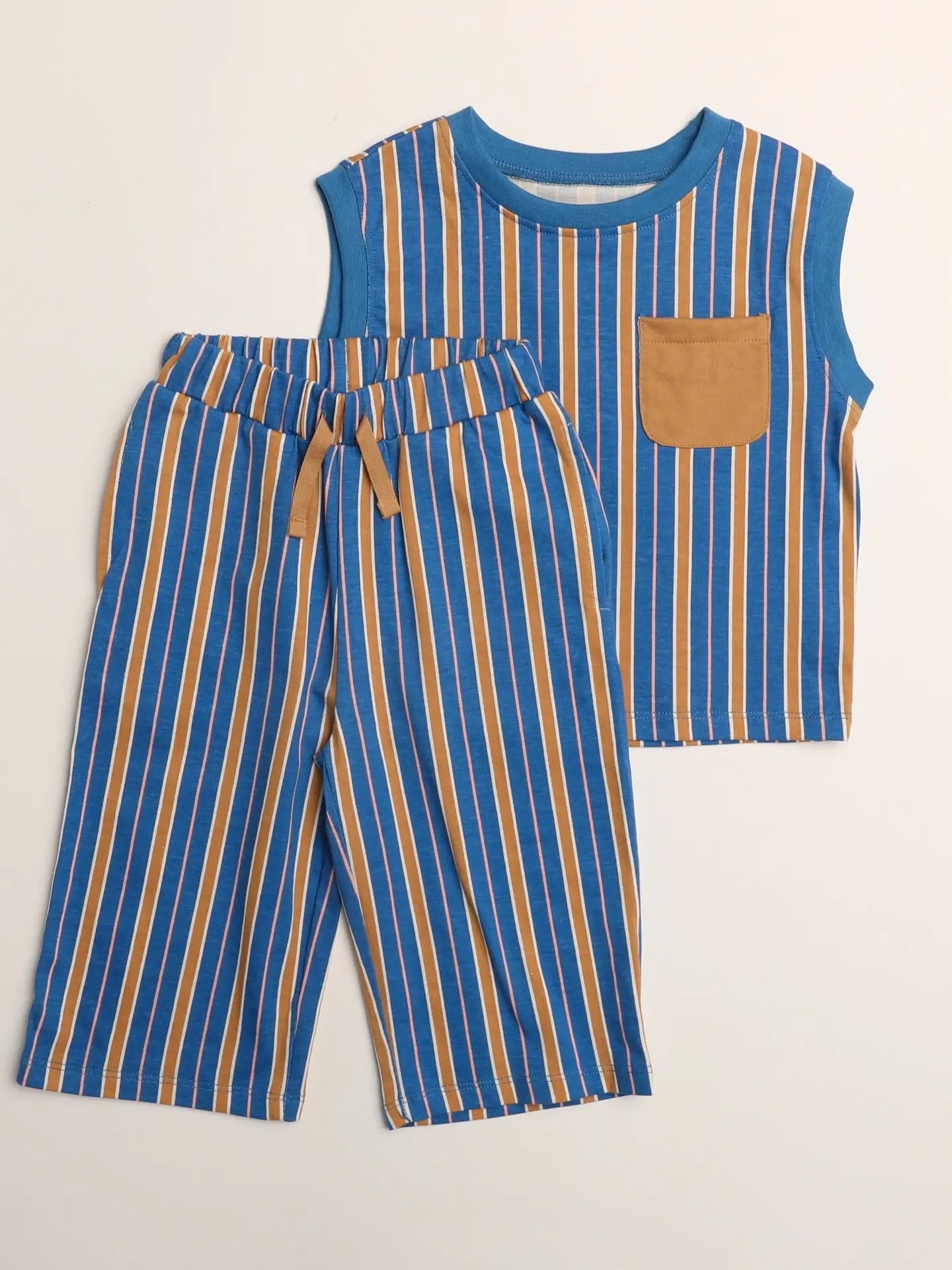 Vallarta Blue Stripe Set