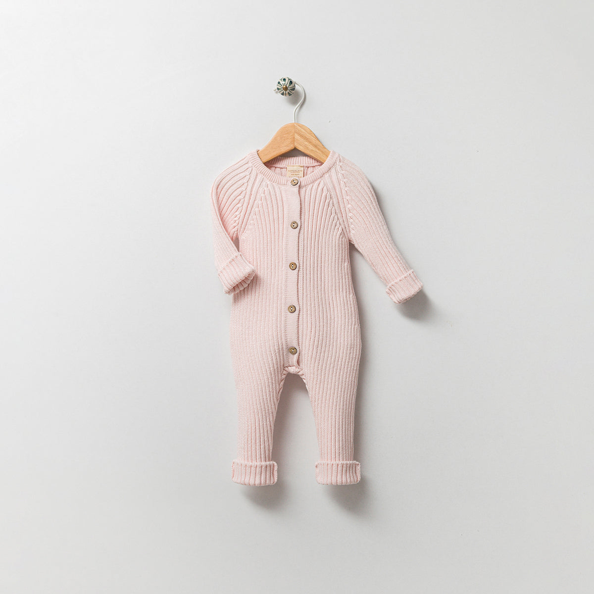 Blush Knit Organic Cotton Onesie