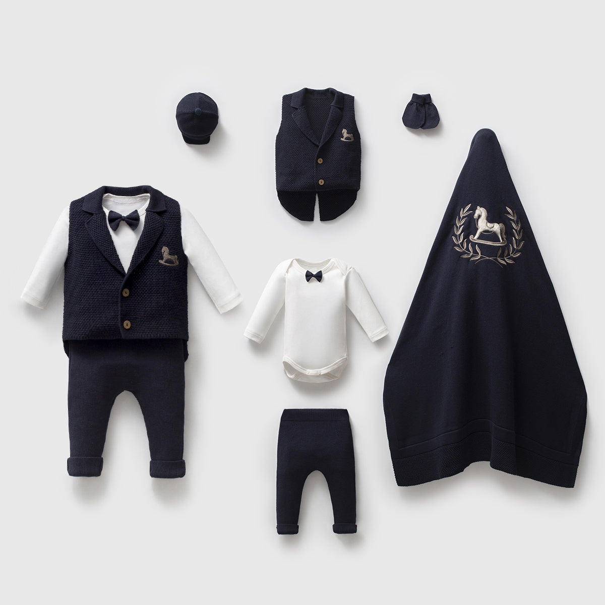 Royal Gentleman Baby Outfit Set – 6 Pieces