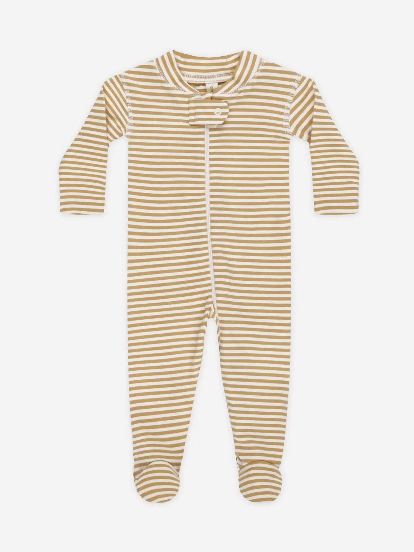 Honey Striped Organic Onesie