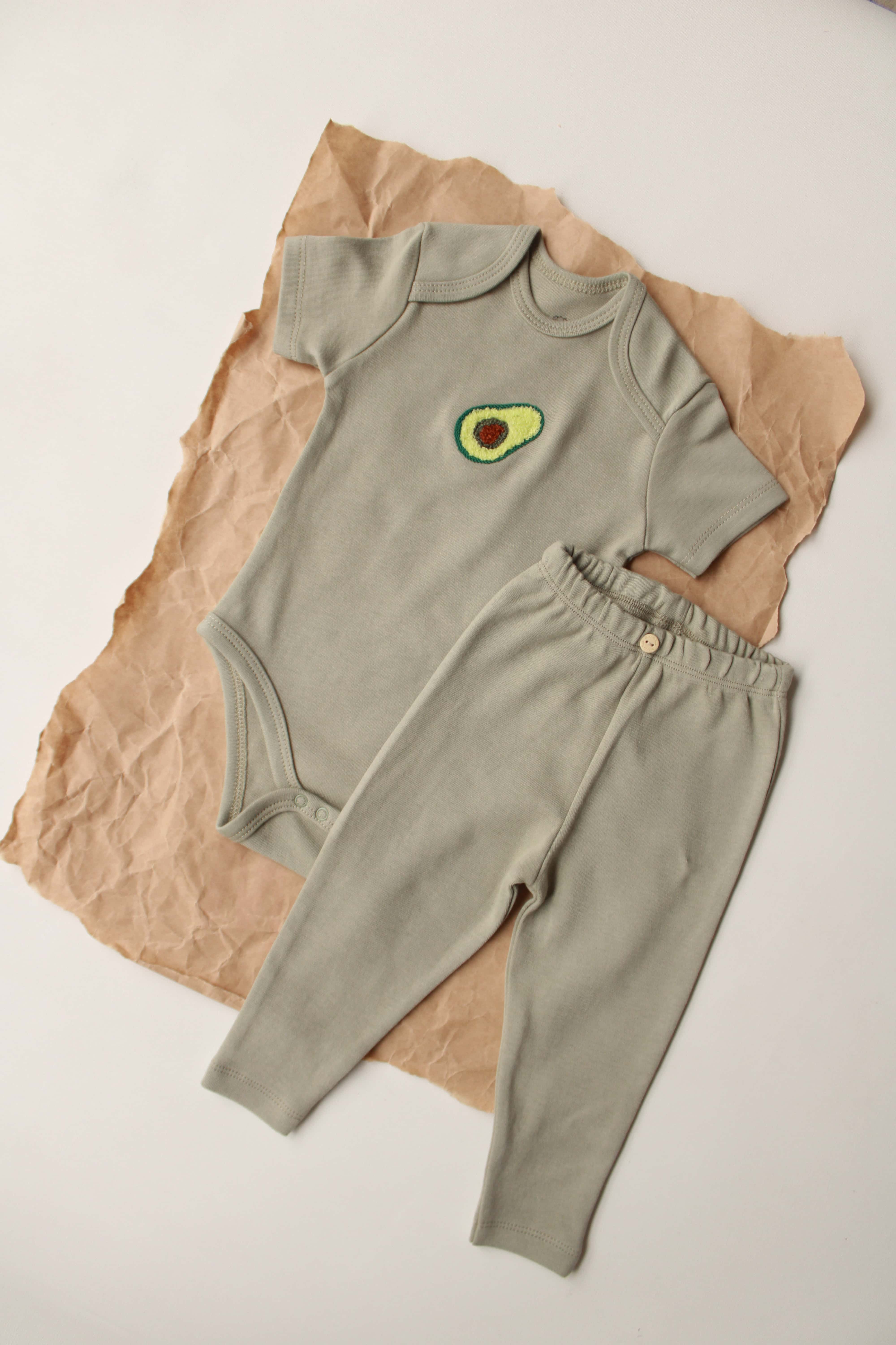 Avocado Short Sleeve-Pant Set