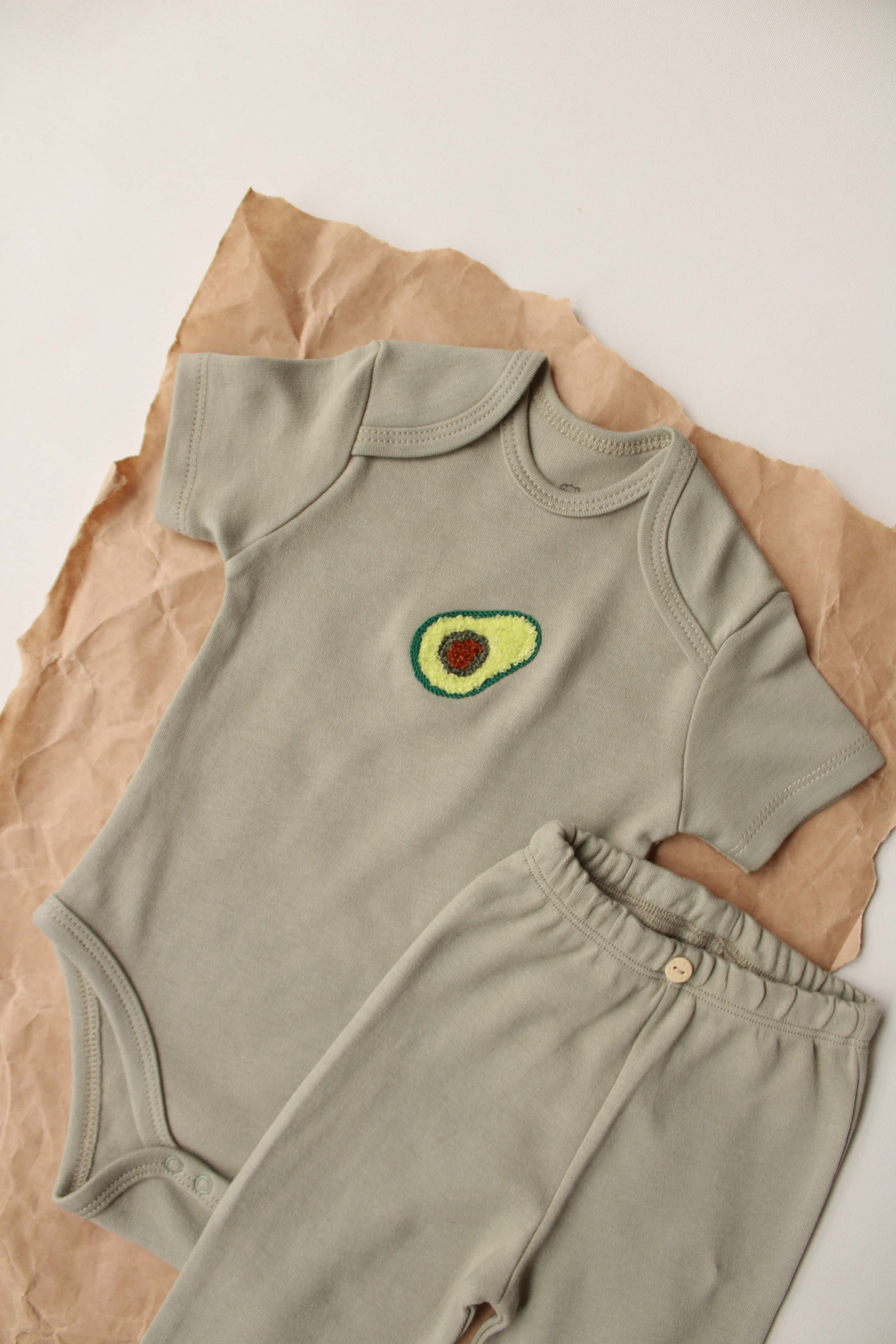Avocado Short Sleeve-Pant Set