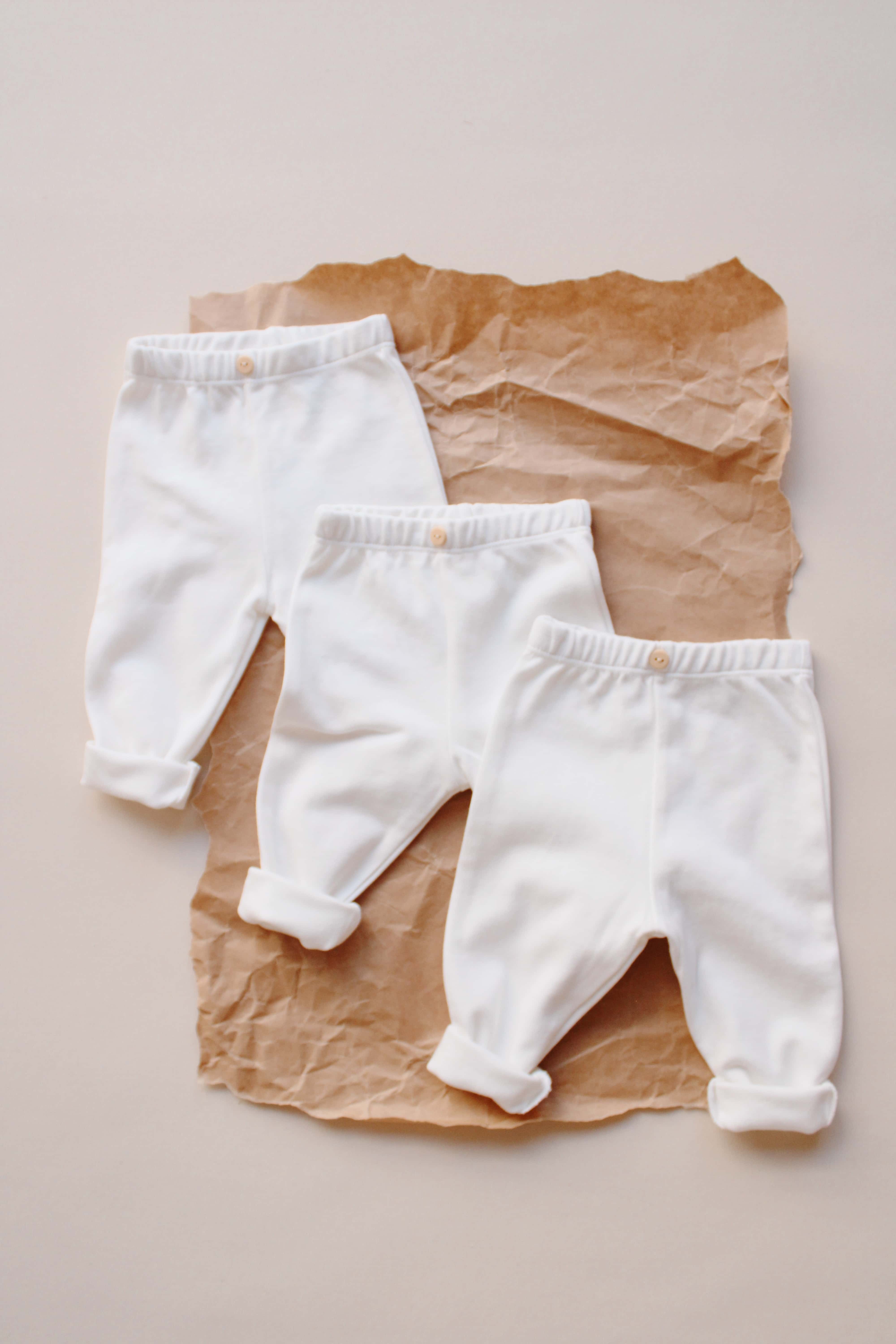 3 Piece White Pants Set