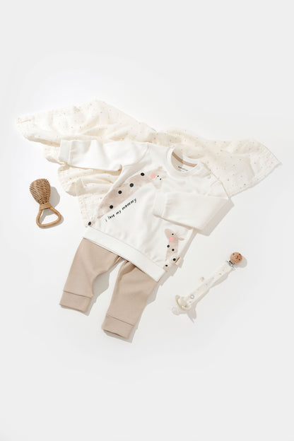 Giraffe 2 Piece Set 100% Organic Cotton