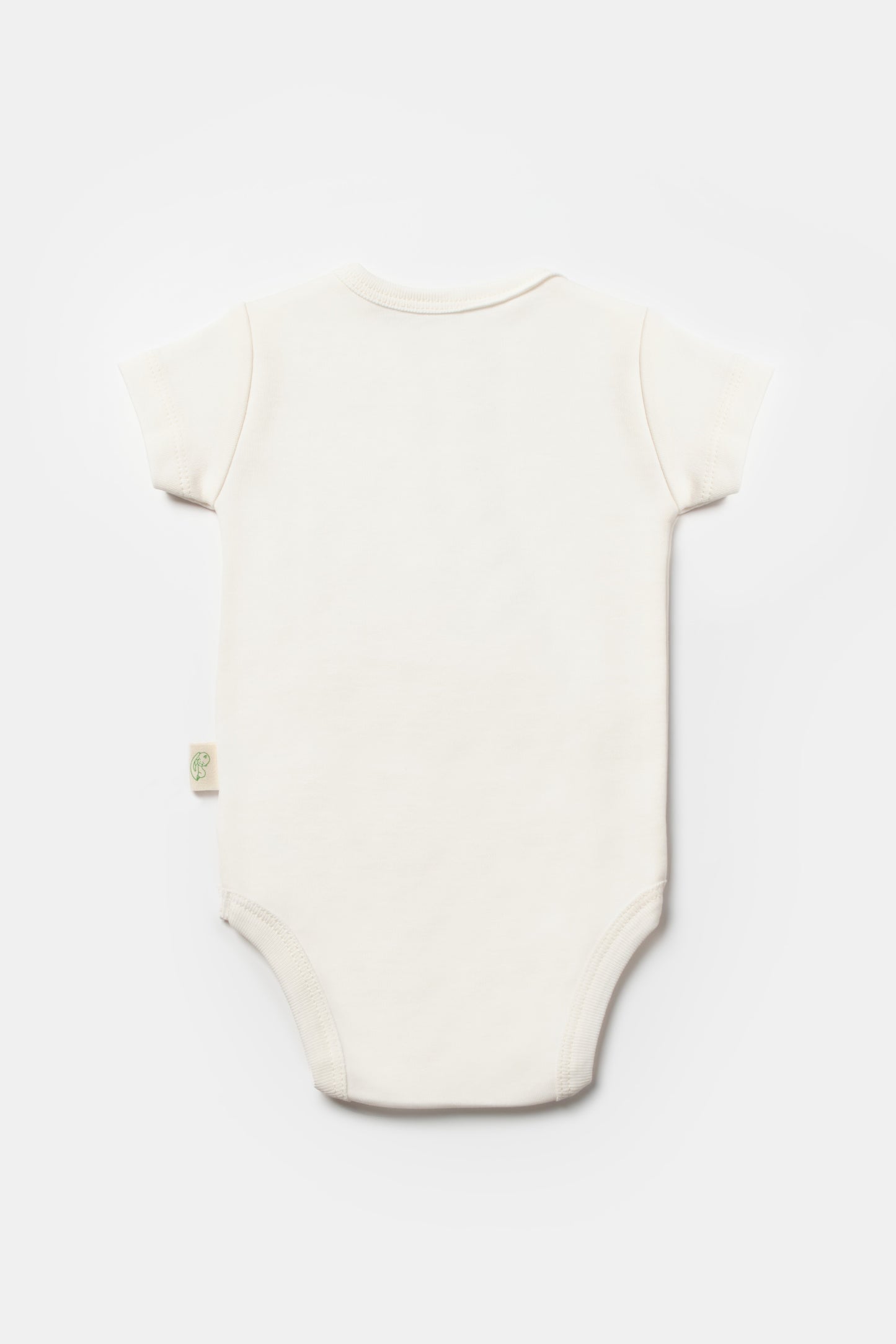 Ecru Giraffe Short Sleeve Bodysuit 100% Organic Cotton